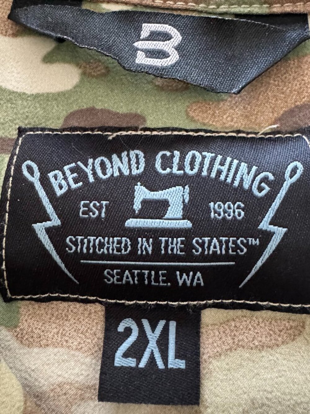 Beyond Clothing XXL Lightweight Multicam Tactical Shirt - Picture 10 of 12